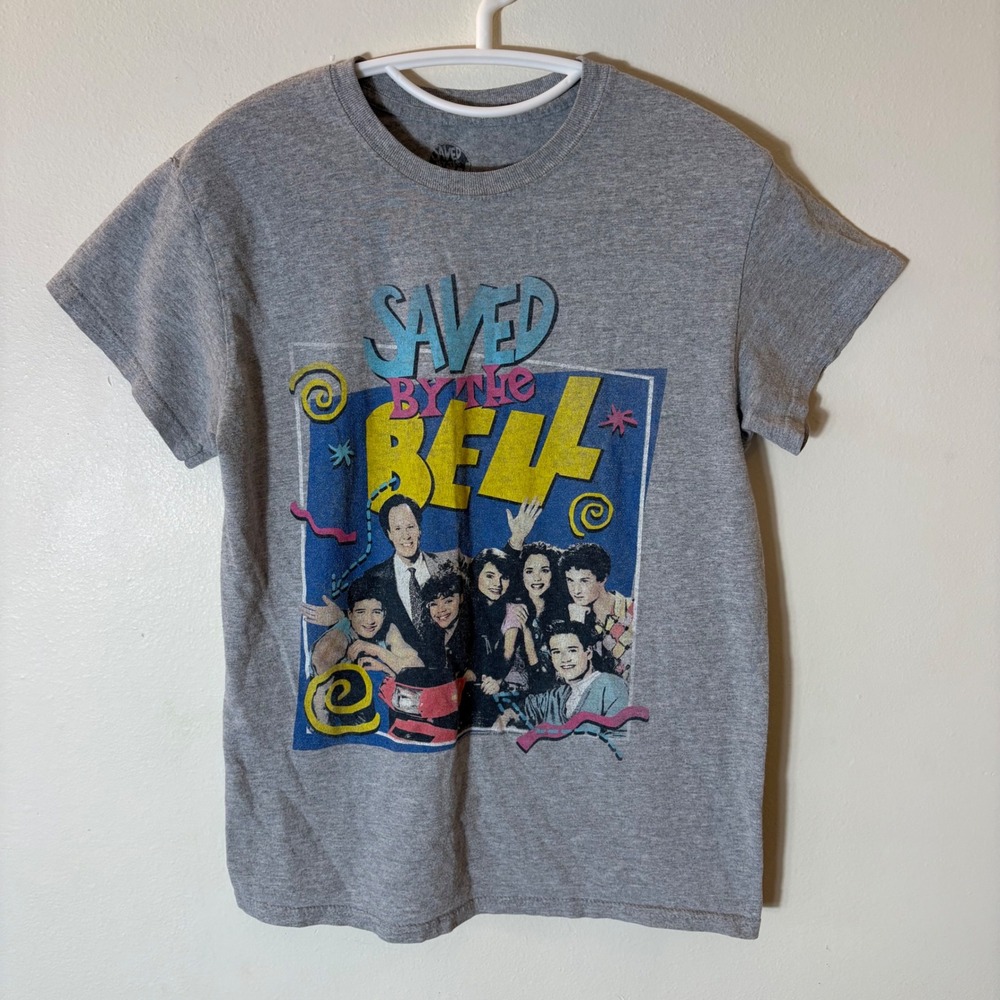 Saved By‎ The Bell Graphic T Shirt Men Size Small Grey